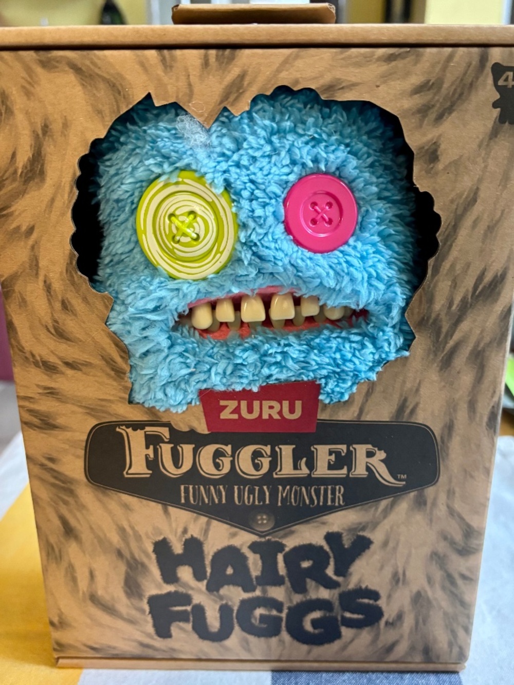 Fuggler "Hairy Fuggs SasQoosh" Tuft 9-Inch Plush (Series 1) NWT IN SEALED BOX.